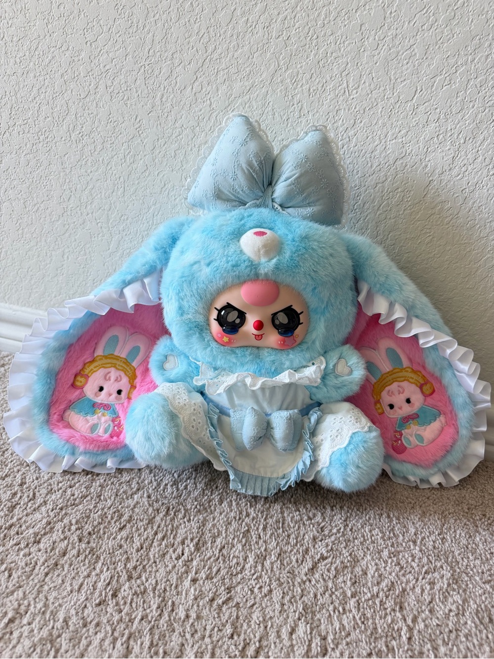 Baby Three Samuel 400% big blue bunny plush doll